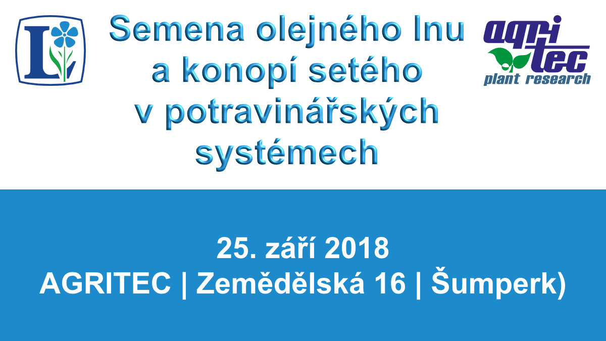 Workshop Semena olejného lnu a konopí setého