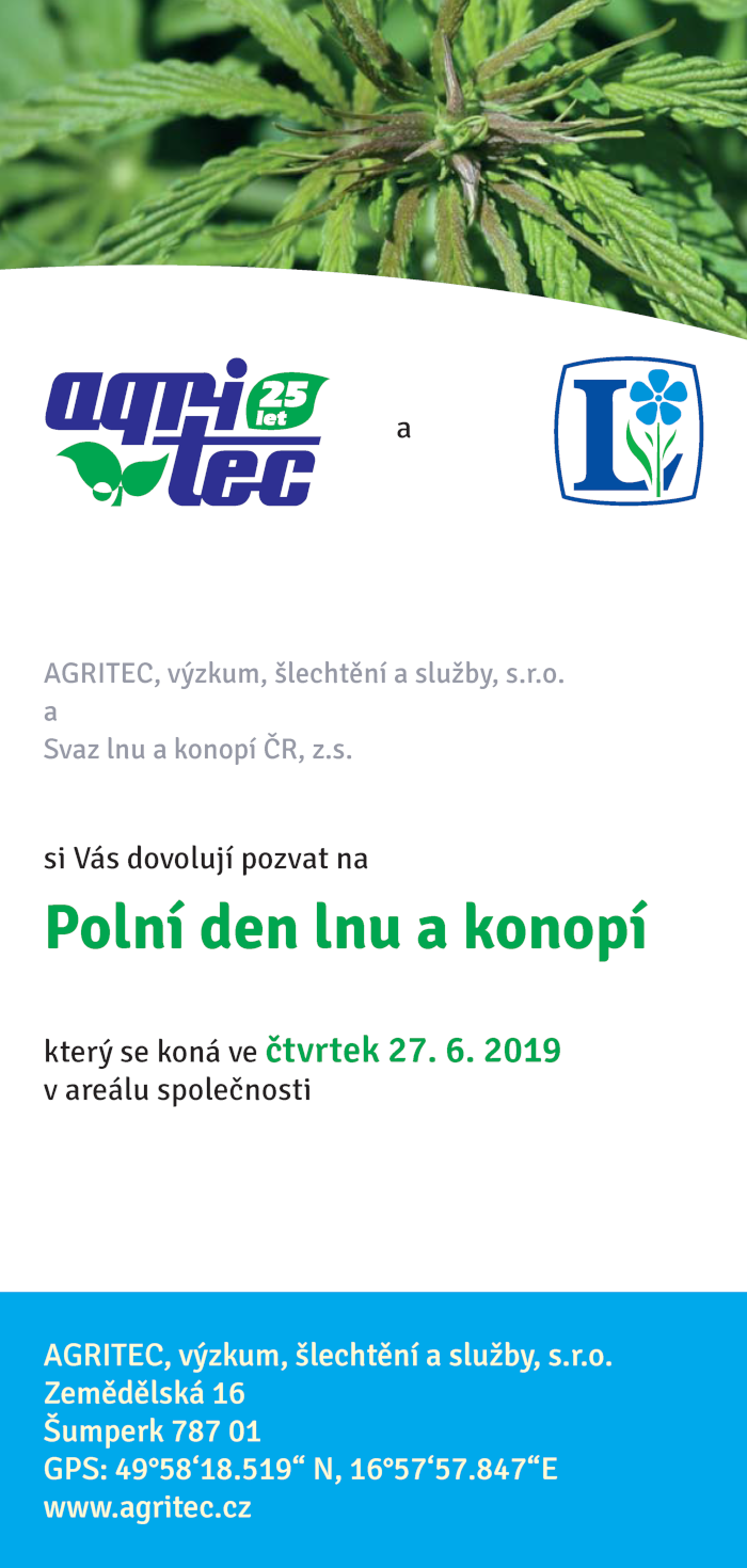 Polní den lnu a konopí 2019