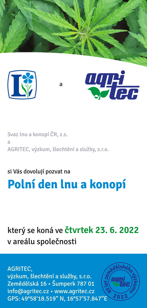 Polní den lnu a konopí (24. 6. 2021)